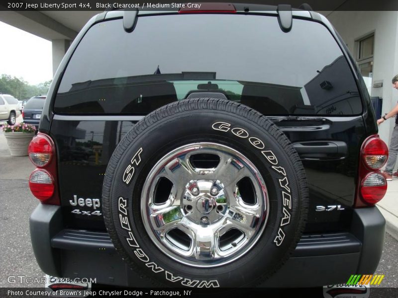 Black Clearcoat / Medium Slate Gray 2007 Jeep Liberty Sport 4x4