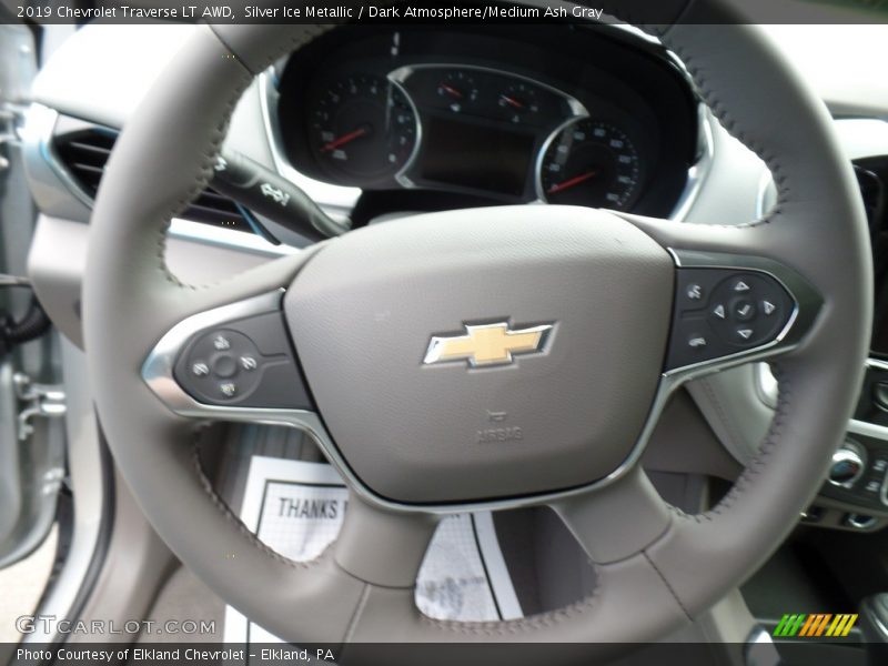 Silver Ice Metallic / Dark Atmosphere/Medium Ash Gray 2019 Chevrolet Traverse LT AWD