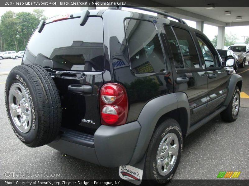 Black Clearcoat / Medium Slate Gray 2007 Jeep Liberty Sport 4x4