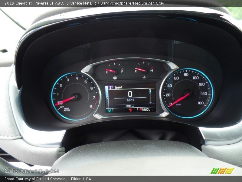 Silver Ice Metallic / Dark Atmosphere/Medium Ash Gray 2019 Chevrolet Traverse LT AWD