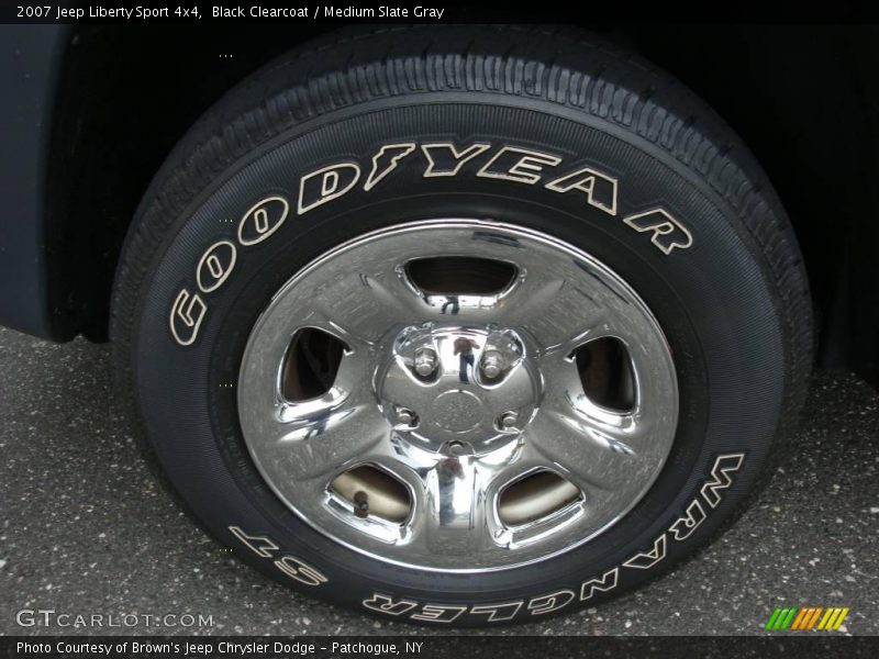 Black Clearcoat / Medium Slate Gray 2007 Jeep Liberty Sport 4x4
