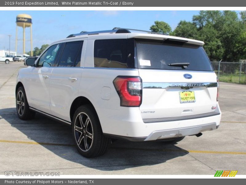 White Platinum Metallic Tri-Coat / Ebony 2019 Ford Expedition Limited