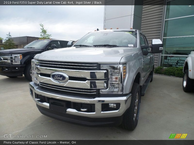 Ingot Silver / Black 2019 Ford F350 Super Duty Lariat Crew Cab 4x4