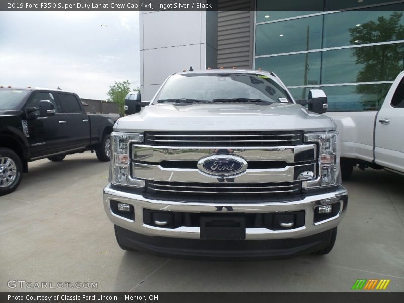 Ingot Silver / Black 2019 Ford F350 Super Duty Lariat Crew Cab 4x4