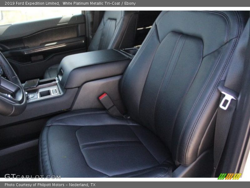 Front Seat of 2019 Expedition Limited
