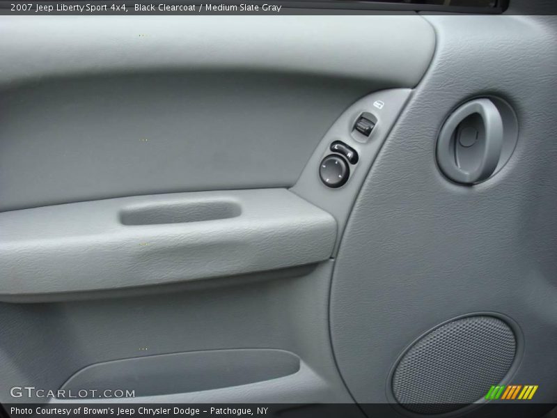 Black Clearcoat / Medium Slate Gray 2007 Jeep Liberty Sport 4x4