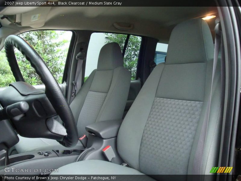 Black Clearcoat / Medium Slate Gray 2007 Jeep Liberty Sport 4x4