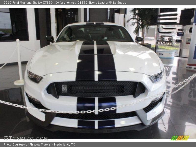 Oxford White / GT350 Ebony Leather/Miko Suede 2019 Ford Mustang Shelby GT350