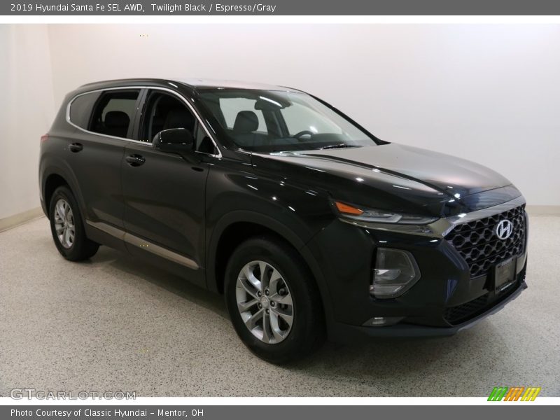 Twilight Black / Espresso/Gray 2019 Hyundai Santa Fe SEL AWD