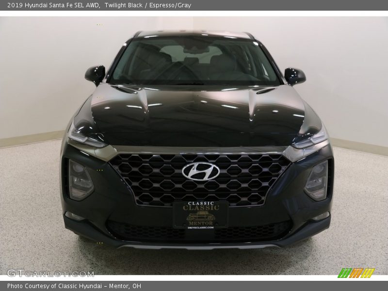Twilight Black / Espresso/Gray 2019 Hyundai Santa Fe SEL AWD