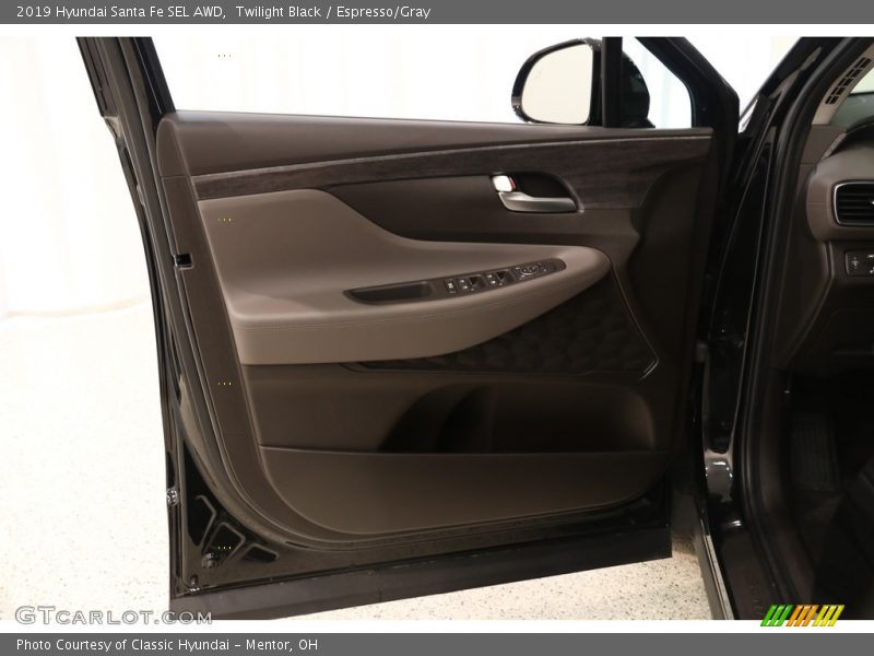 Twilight Black / Espresso/Gray 2019 Hyundai Santa Fe SEL AWD