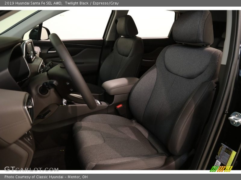 Twilight Black / Espresso/Gray 2019 Hyundai Santa Fe SEL AWD