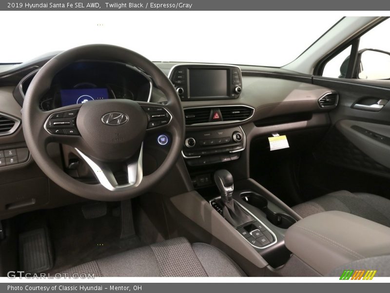 Twilight Black / Espresso/Gray 2019 Hyundai Santa Fe SEL AWD