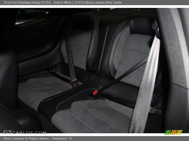 Oxford White / GT350 Ebony Leather/Miko Suede 2019 Ford Mustang Shelby GT350