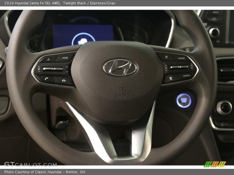 Twilight Black / Espresso/Gray 2019 Hyundai Santa Fe SEL AWD