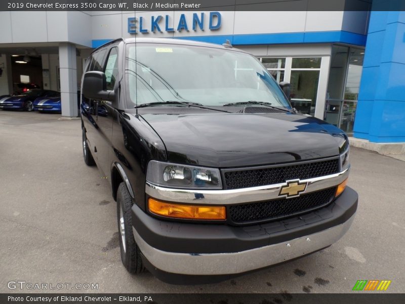 Black / Medium Pewter 2019 Chevrolet Express 3500 Cargo WT