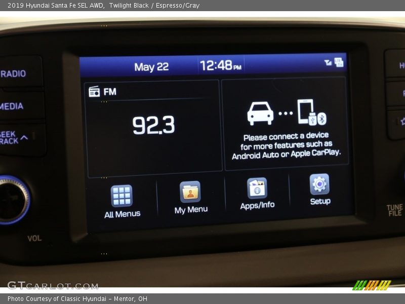 Twilight Black / Espresso/Gray 2019 Hyundai Santa Fe SEL AWD