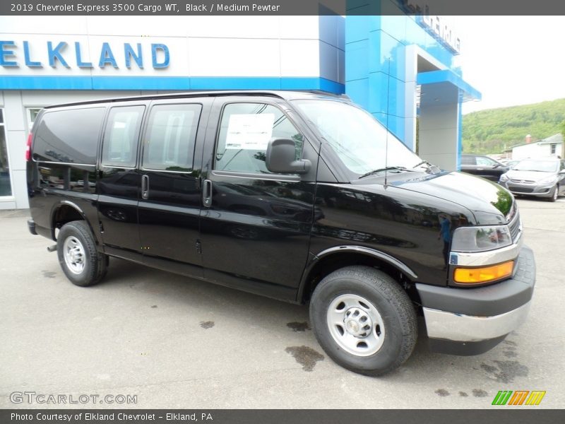 Black / Medium Pewter 2019 Chevrolet Express 3500 Cargo WT