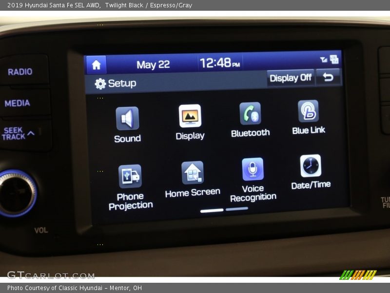 Twilight Black / Espresso/Gray 2019 Hyundai Santa Fe SEL AWD