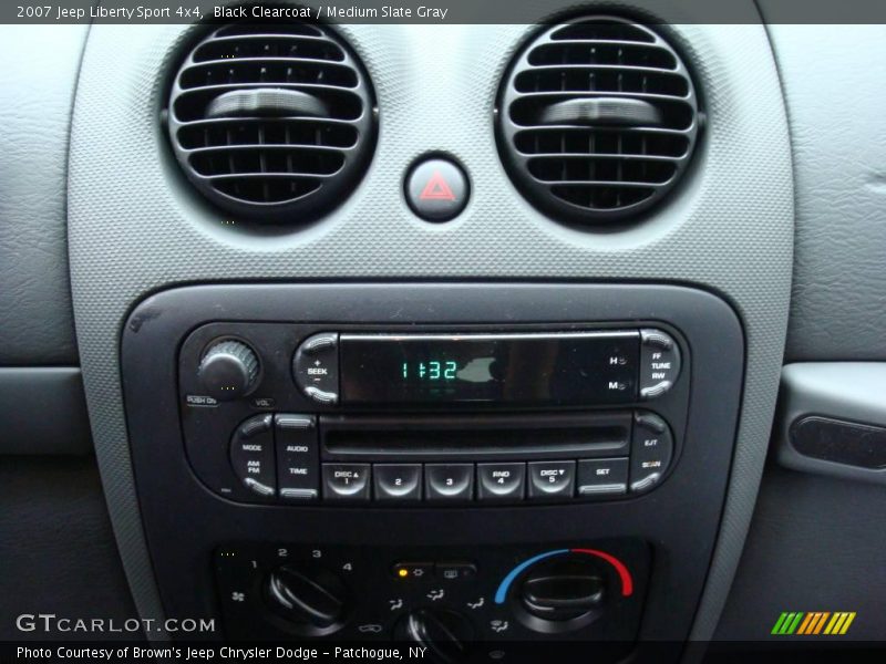 Black Clearcoat / Medium Slate Gray 2007 Jeep Liberty Sport 4x4