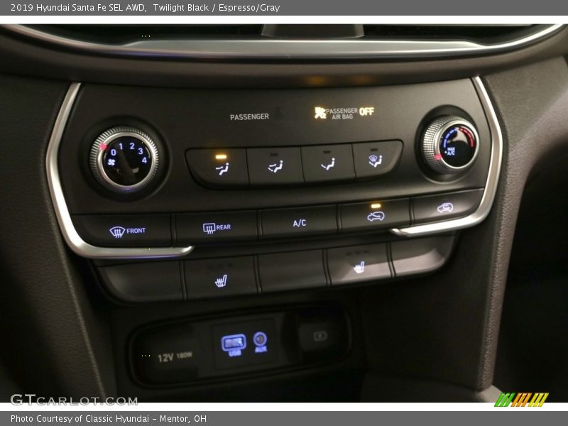 Twilight Black / Espresso/Gray 2019 Hyundai Santa Fe SEL AWD