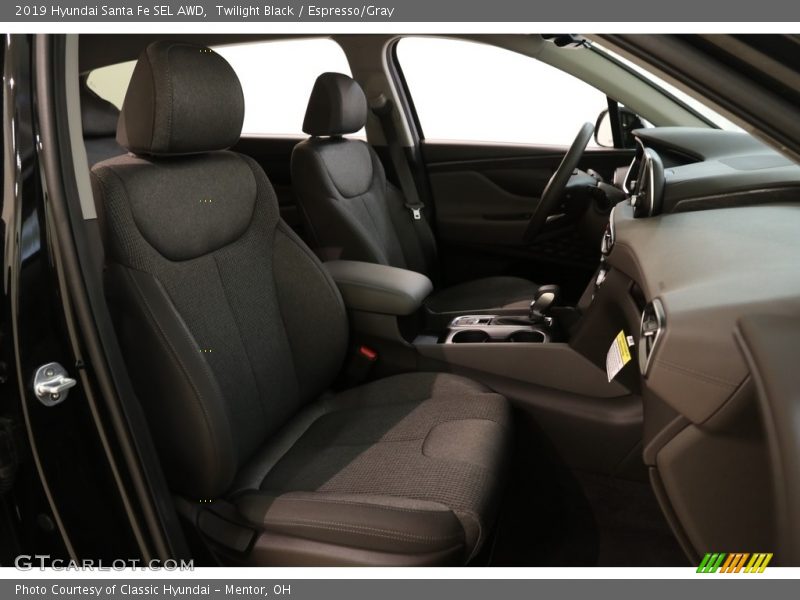 Twilight Black / Espresso/Gray 2019 Hyundai Santa Fe SEL AWD