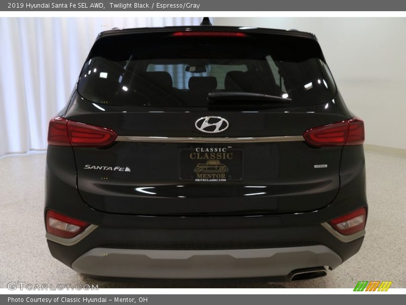 Twilight Black / Espresso/Gray 2019 Hyundai Santa Fe SEL AWD