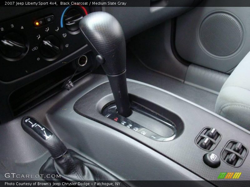 Black Clearcoat / Medium Slate Gray 2007 Jeep Liberty Sport 4x4