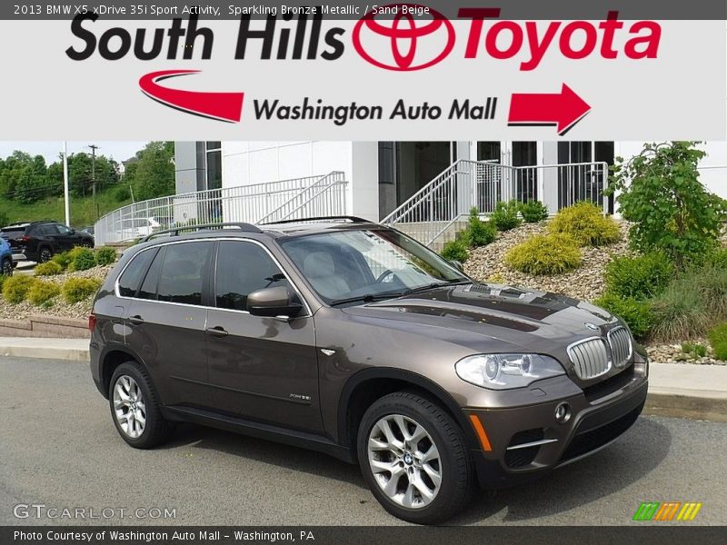 Sparkling Bronze Metallic / Sand Beige 2013 BMW X5 xDrive 35i Sport Activity