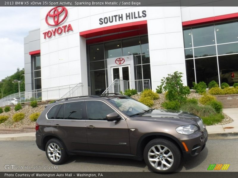 Sparkling Bronze Metallic / Sand Beige 2013 BMW X5 xDrive 35i Sport Activity