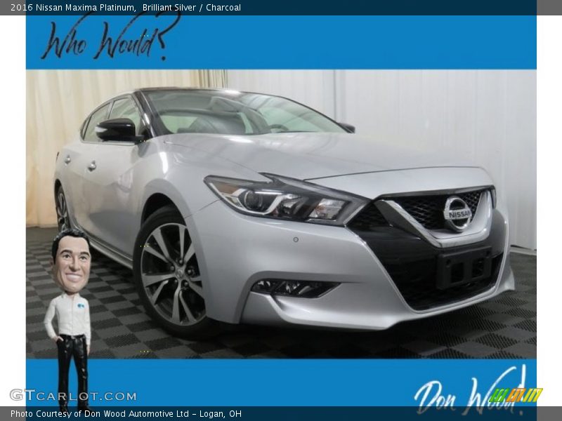 Brilliant Silver / Charcoal 2016 Nissan Maxima Platinum