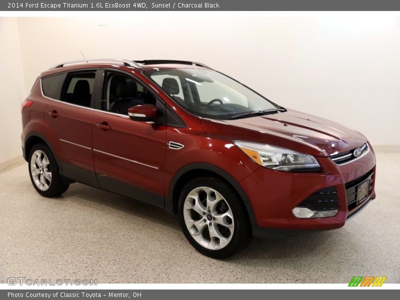 Sunset / Charcoal Black 2014 Ford Escape Titanium 1.6L EcoBoost 4WD