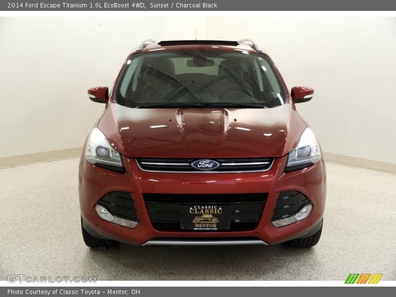 Sunset / Charcoal Black 2014 Ford Escape Titanium 1.6L EcoBoost 4WD