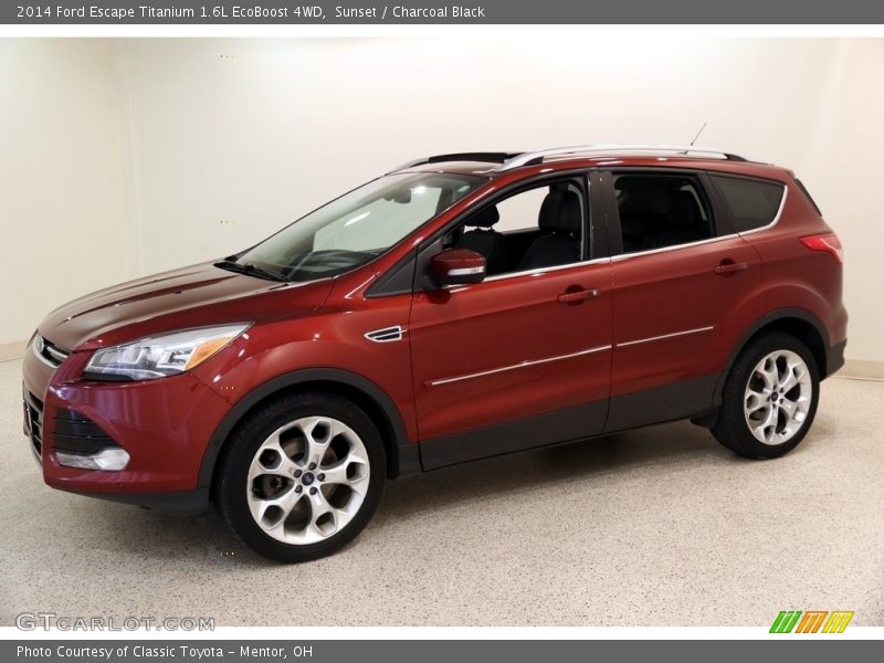 Sunset / Charcoal Black 2014 Ford Escape Titanium 1.6L EcoBoost 4WD