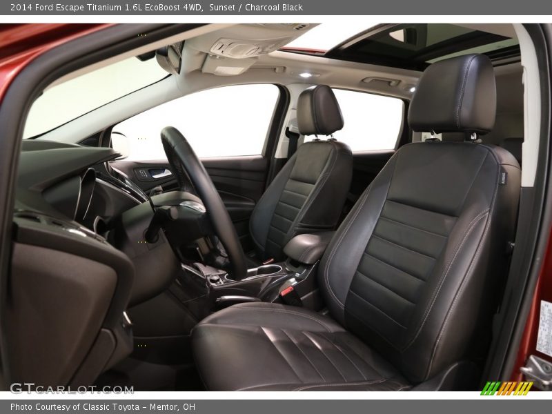 Sunset / Charcoal Black 2014 Ford Escape Titanium 1.6L EcoBoost 4WD