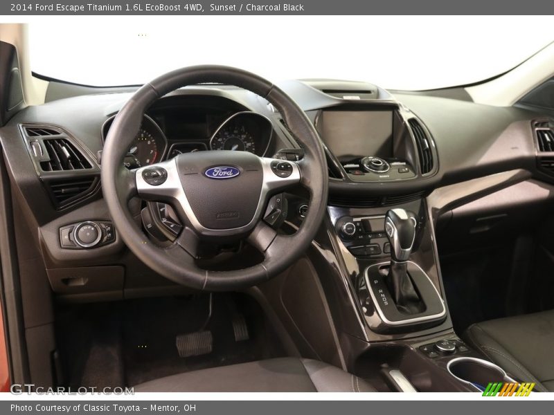 Sunset / Charcoal Black 2014 Ford Escape Titanium 1.6L EcoBoost 4WD
