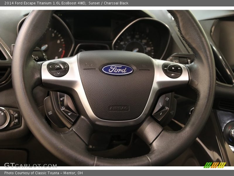 Sunset / Charcoal Black 2014 Ford Escape Titanium 1.6L EcoBoost 4WD