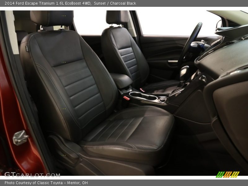 Sunset / Charcoal Black 2014 Ford Escape Titanium 1.6L EcoBoost 4WD