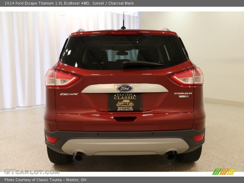 Sunset / Charcoal Black 2014 Ford Escape Titanium 1.6L EcoBoost 4WD