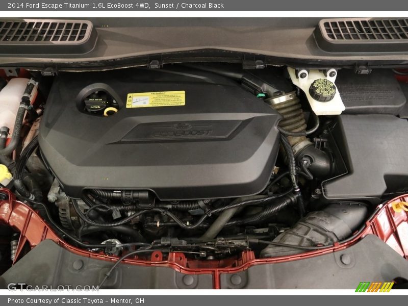 Sunset / Charcoal Black 2014 Ford Escape Titanium 1.6L EcoBoost 4WD