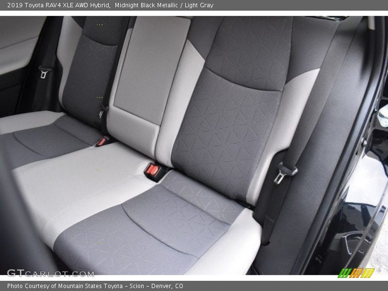Midnight Black Metallic / Light Gray 2019 Toyota RAV4 XLE AWD Hybrid