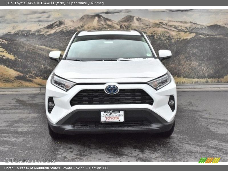 Super White / Nutmeg 2019 Toyota RAV4 XLE AWD Hybrid