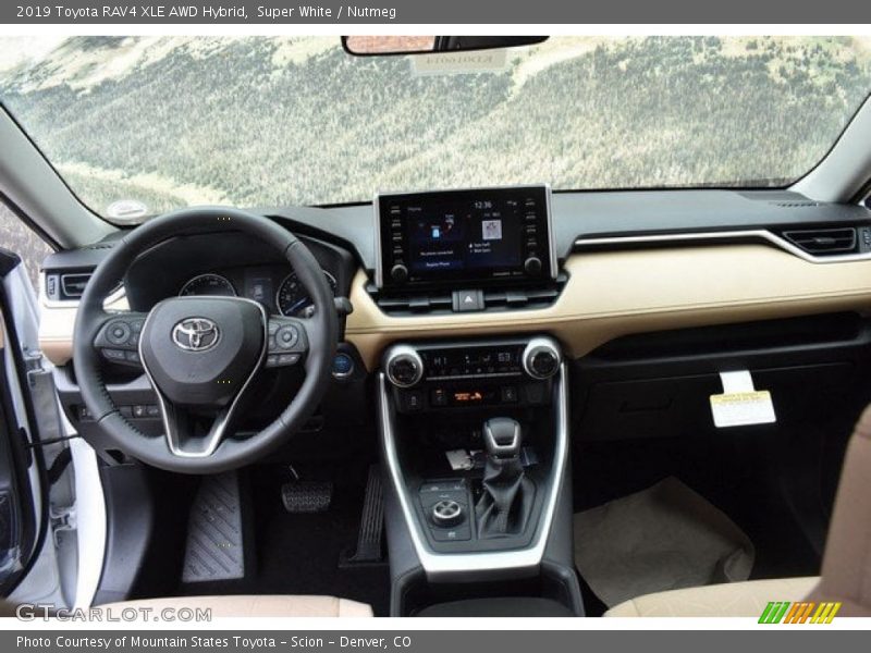 Super White / Nutmeg 2019 Toyota RAV4 XLE AWD Hybrid