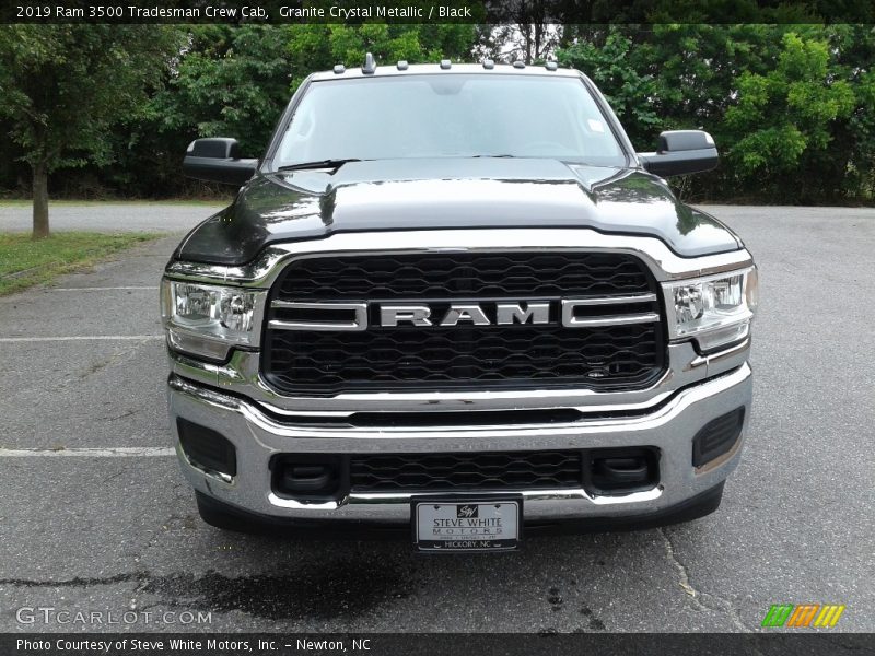 Granite Crystal Metallic / Black 2019 Ram 3500 Tradesman Crew Cab