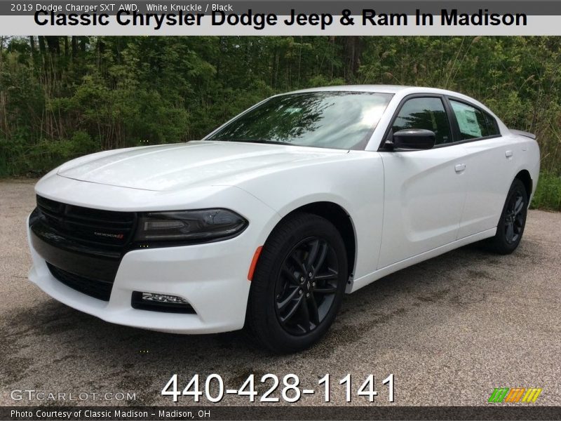 White Knuckle / Black 2019 Dodge Charger SXT AWD
