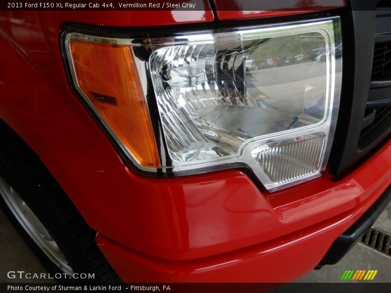 Vermillion Red / Steel Gray 2013 Ford F150 XL Regular Cab 4x4