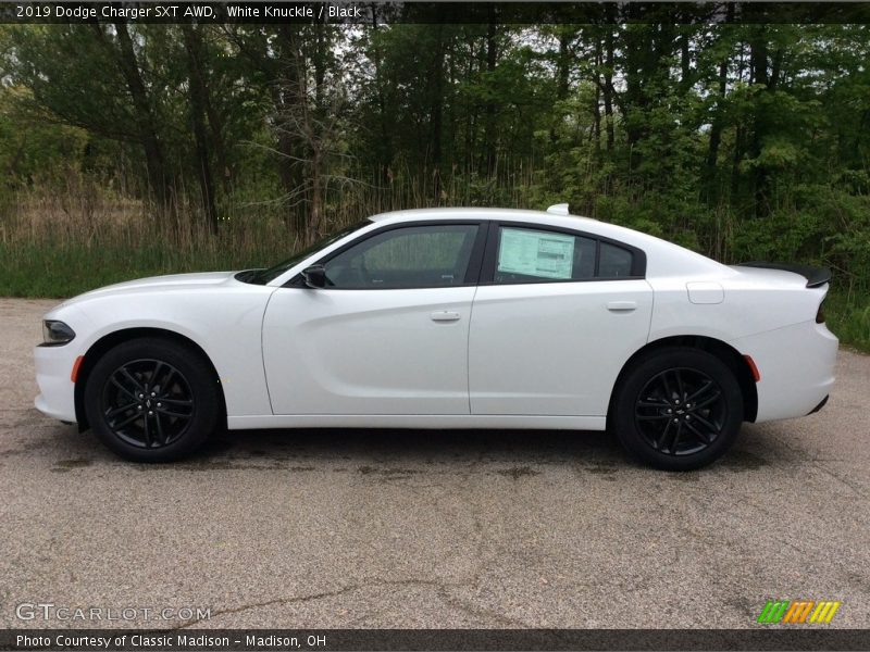 White Knuckle / Black 2019 Dodge Charger SXT AWD