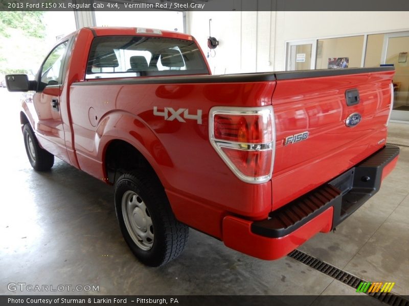 Vermillion Red / Steel Gray 2013 Ford F150 XL Regular Cab 4x4