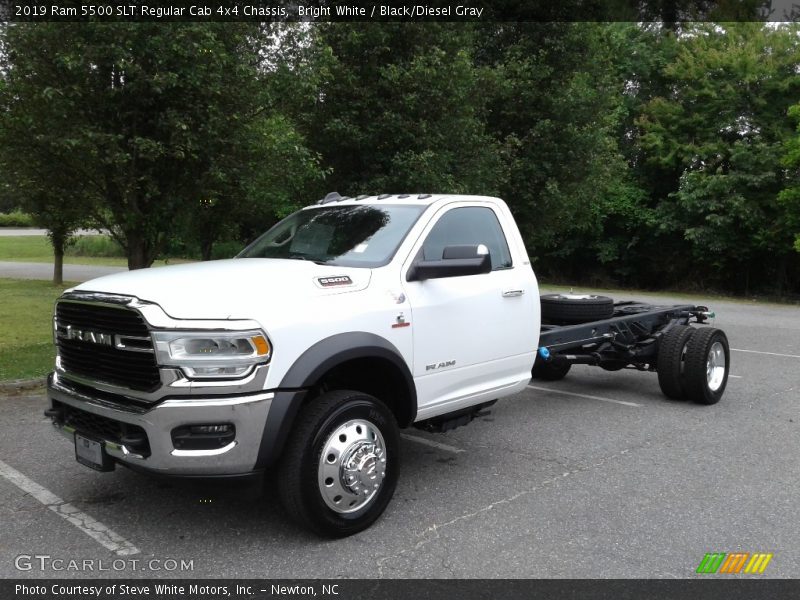 Bright White / Black/Diesel Gray 2019 Ram 5500 SLT Regular Cab 4x4 Chassis