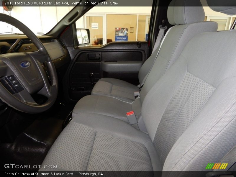 Vermillion Red / Steel Gray 2013 Ford F150 XL Regular Cab 4x4